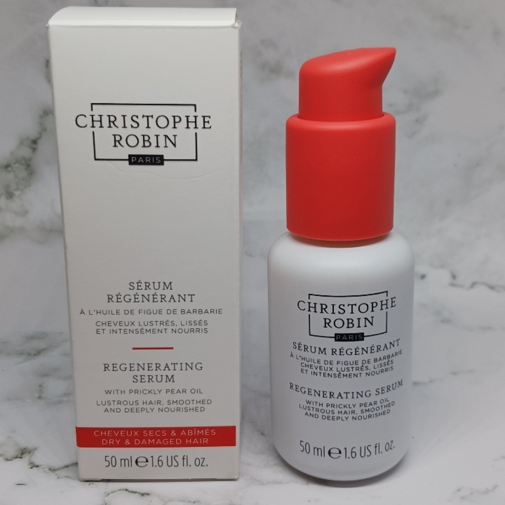 Christophe Robin Regenerating Serum Prickly Pear Oil Hair New 50 Ml